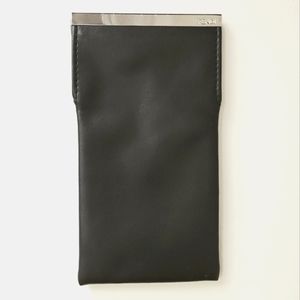 Fendi Chrome genuine leather glasscase pouch magnetic closure